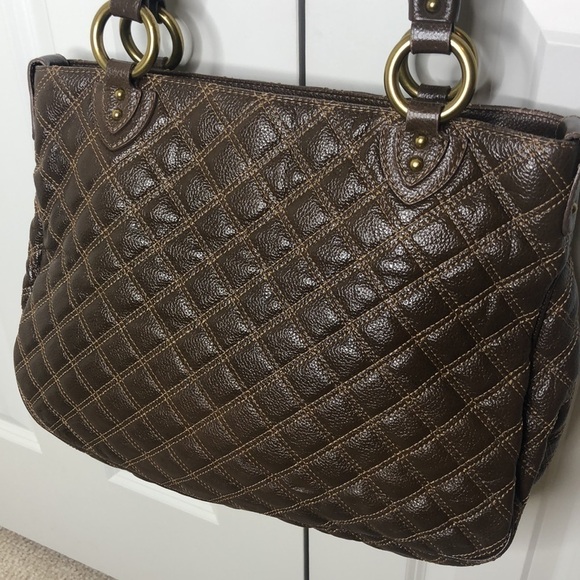 Marc Jacobs Vintage Quilted Brown Leather Large Bag - Picture 7 of 16